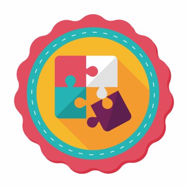 Uzun Gölge, eps 10 düz simgesi bulmaca