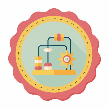 eğitici oyuncak uzun gölge, eps10 düz simgesi