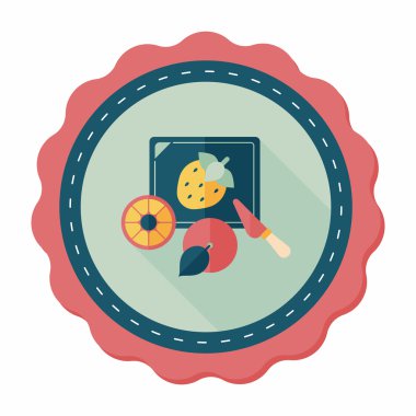 Uzun Gölge, eps10 ile kesme oyuncak düz simgesi