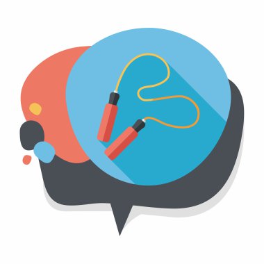 atlama ipi uzun gölge düz simgesiyle