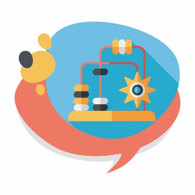 eğitici oyuncak uzun gölge, eps10 düz simgesi