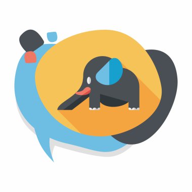 fil slayt düz simgesi ile uzun gölge, eps10