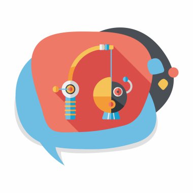 Uzun Gölge, eps10 ile balıkçılık oyuncak düz simgesi