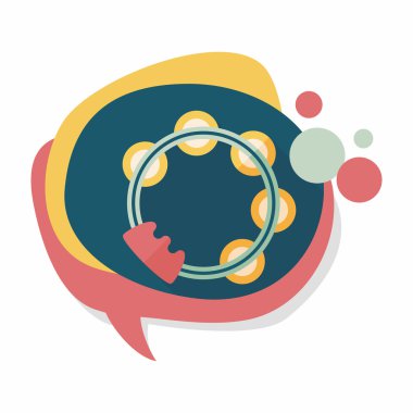 Tef uzun gölge düz simgesi