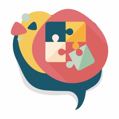 Uzun Gölge, eps 10 düz simgesi bulmaca