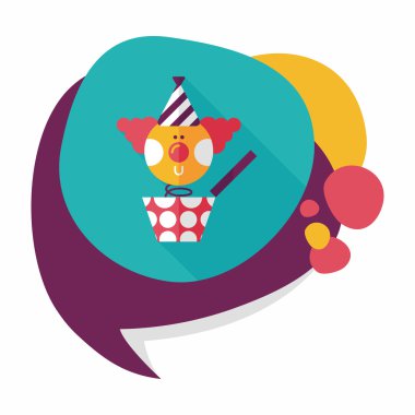 kutu düz simgesi ile uzun gölge, eps10 jack