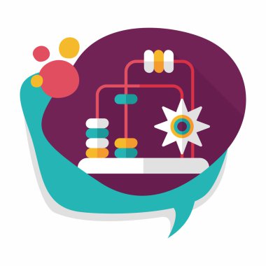 eğitici oyuncak uzun gölge, eps10 düz simgesi