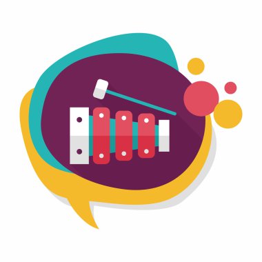 Uzun Gölge, eps10 ksilofon düz simgesi