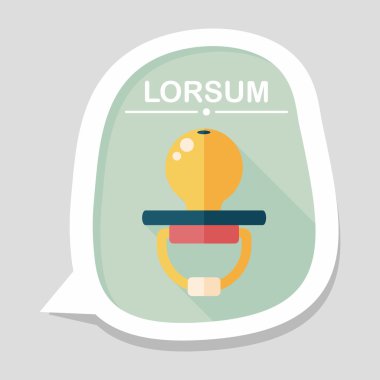 Uzun Gölge, eps 10 bebeğin kukla düz simgesiyle