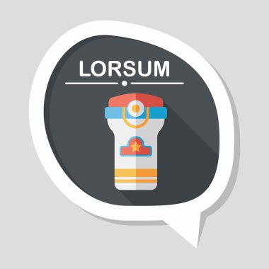 Su şişesi uzun gölge, eps10 düz simgesiyle