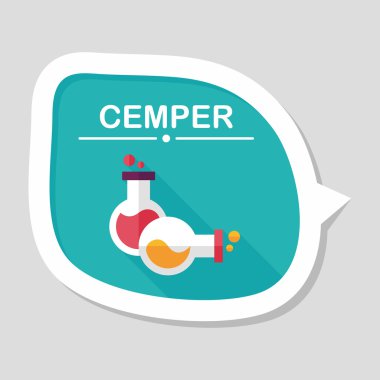 Uzun Gölge, eps10 tüp düz simgesiyle