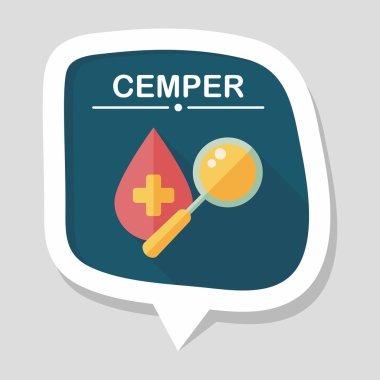 Uzun Gölge, eps10 ile kan düz simgesini bulun