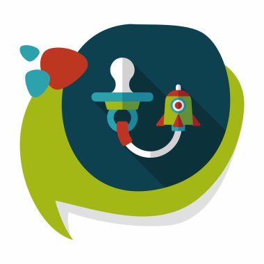 Uzun Gölge, eps 10 bebeğin kukla düz simgesiyle