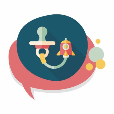 Uzun Gölge, eps 10 bebeğin kukla düz simgesiyle