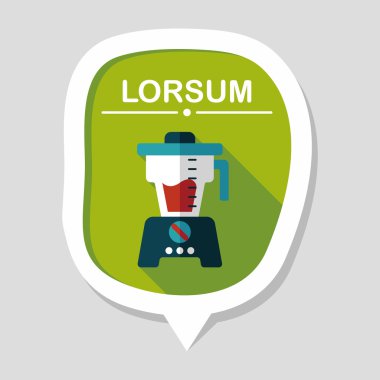 Uzun Gölge, eps10 ile mutfak eşyaları meyve sıkacağı düz simgesi