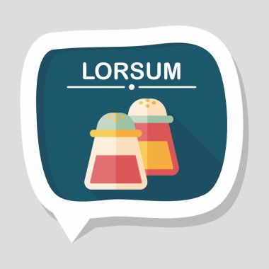 Uzun Gölge, eps10 ile mutfak eşyaları biber şişe düz simgesi