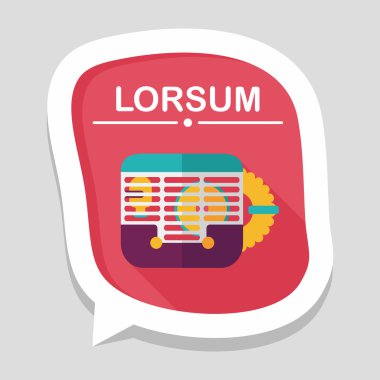 Evde beslenen hayvan fare kafesi düz simgesi ile uzun gölge, eps10