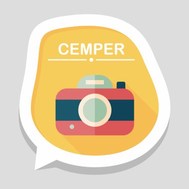 Uzun Gölge, eps10 ile kamera düz simgesi