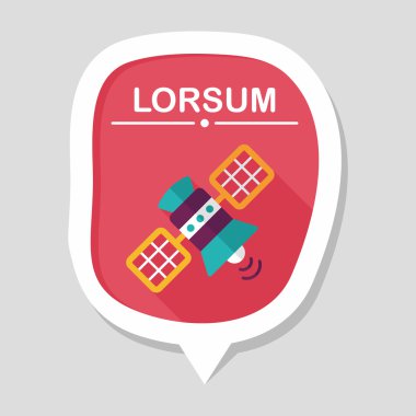 Uzun Gölge, eps10 ile uzay uydu düz simgesi