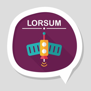 Uzun Gölge, eps10 ile uzay uydu düz simgesi