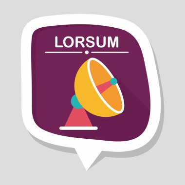 Uzun Gölge, eps10 ile uzay uydu düz simgesi