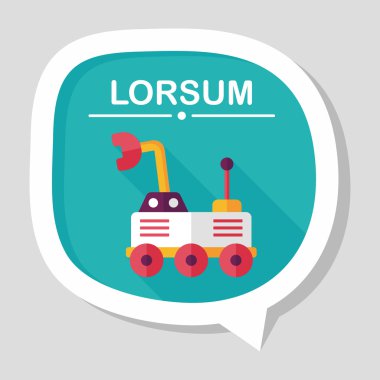 Uzun Gölge, eps10 ile alan Rover düz simgesi