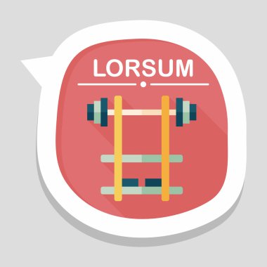 Uzun Gölge, eps10 ile Halter düz simgesi