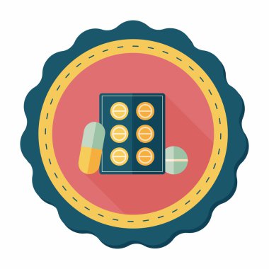 Uzun gölgeli yassı haplar