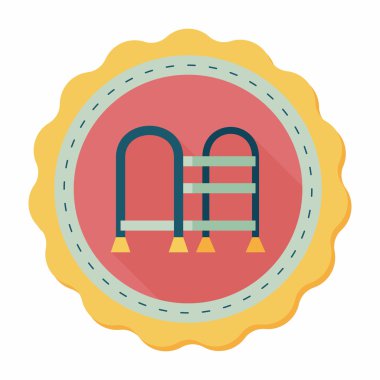 baston uzun gölge düz simgesi