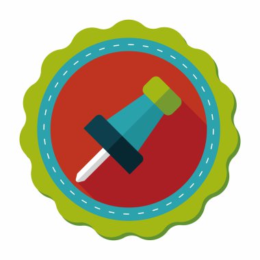 Uzun Gölge, eps10 ile itme PIN düz simgesi