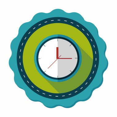 Uzun Gölge, eps10 ile saat düz simgesi