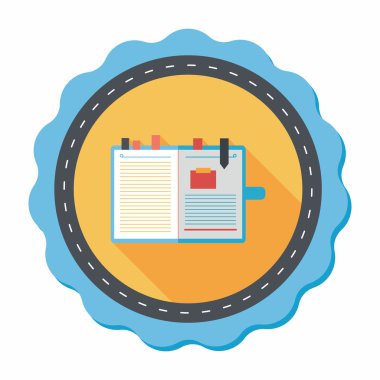 Uzun Gölge, eps10 ile dizüstü düz simgesi