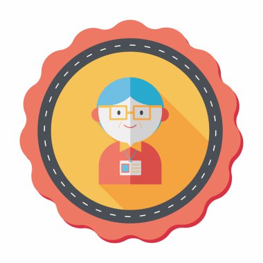 Uzun Gölge, eps10 ile işadamı düz simgesi