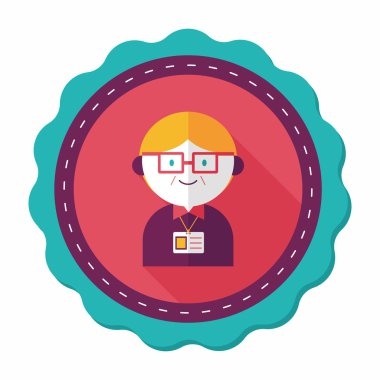 Uzun Gölge, eps10 ile işadamı düz simgesi