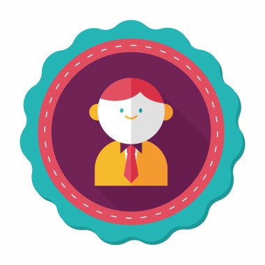 Uzun Gölge, eps10 ile işadamı düz simgesi