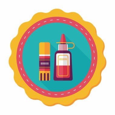 Uzun Gölge, eps10 ile tutkal düz simgesi