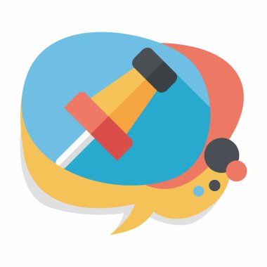 Uzun Gölge, eps10 ile itme PIN düz simgesi