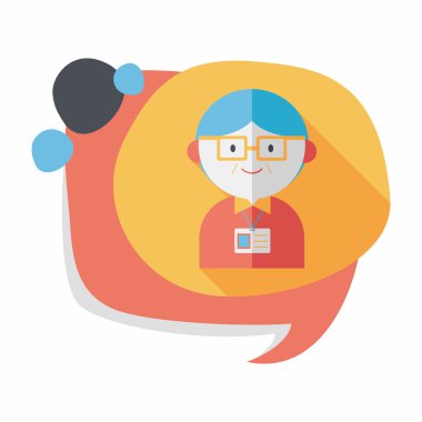 Uzun Gölge, eps10 ile işadamı düz simgesi