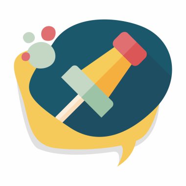 Uzun Gölge, eps10 ile itme PIN düz simgesi