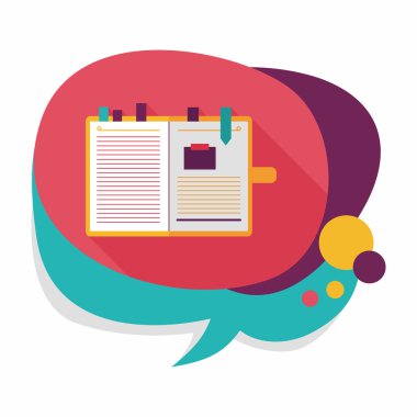 Uzun Gölge, eps10 ile dizüstü düz simgesi