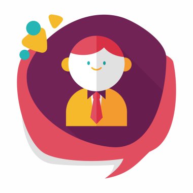 Uzun Gölge, eps10 ile işadamı düz simgesi