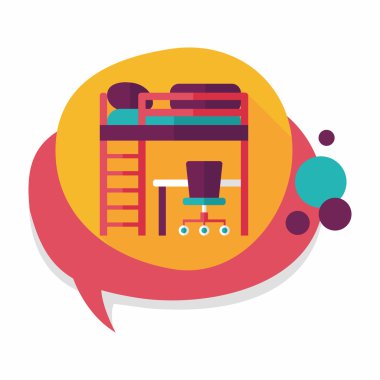 uzun gölge ve düz simgesi