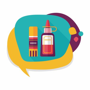 Uzun Gölge, eps10 ile tutkal düz simgesi