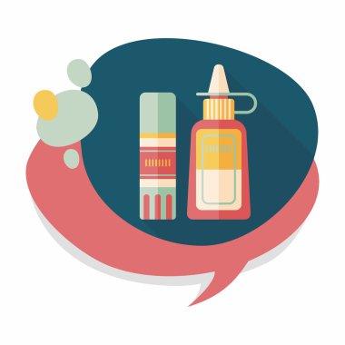 Uzun Gölge, eps10 ile tutkal düz simgesi