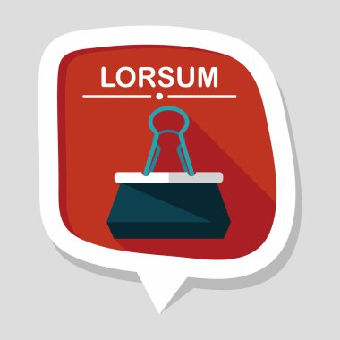 düz siyah ataş simgesi ile uzun gölge, eps10