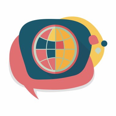 simge, uzun gölge ile düz simgesi