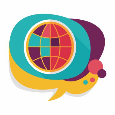 simge, uzun gölge ile düz simgesi