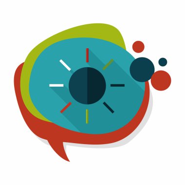 uzun gölge güneş düz simgesi