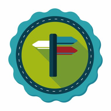 uzun gölge tabelasını düz simgesi