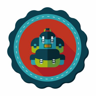 sırt düz uzun gölge simgesiyle